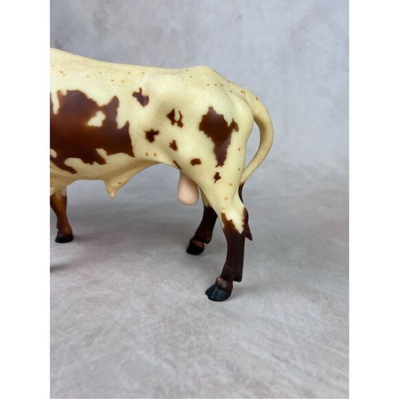 Vintage Breyer Chestnut Pinto Longhorn Bull - Picture 9 of 13